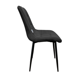 Krzesło Cherry tkanina Welur tapicerowane noga metalowa