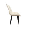 Krzesło Cherry tkanina Welur tapicerowane noga metalowa