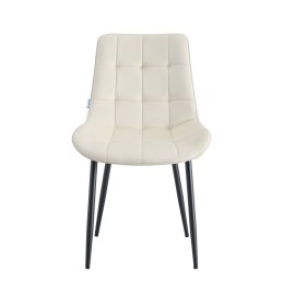 Krzesło Cherry tkanina Welur tapicerowane noga metalowa