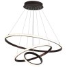 Lampa nowoczesna LED wisząca sufitowa pierścienie AT60-3KSL-BLACK