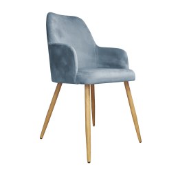 Krzesło WESTA tkanina Welur noga metalowa