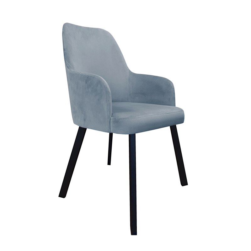 Krzesło WESTA tkanina Welur noga metalowa