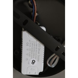 Lampa nowoczesna LED wisząca sufitowa pierścienie AT60-3KSL-BLACK