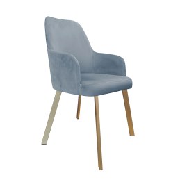 Krzesło WESTA tkanina Welur noga metalowa