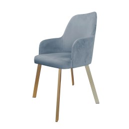 Krzesło WESTA tkanina Welur noga metalowa