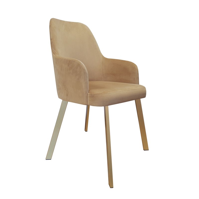 Krzesło WESTA welur nogi metalowe