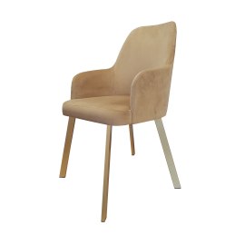 Krzesło WESTA welur nogi metalowe