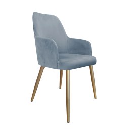 Krzesło WESTA tkanina Welur noga metalowa