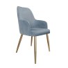 Krzesło WESTA tkanina Welur noga metalowa