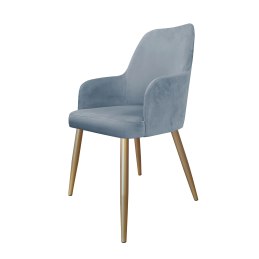 Krzesło WESTA tkanina Welur noga metalowa