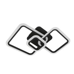 Plafon lampa LED sufitowa kwadrat metalowa AT88-3SL-Black II