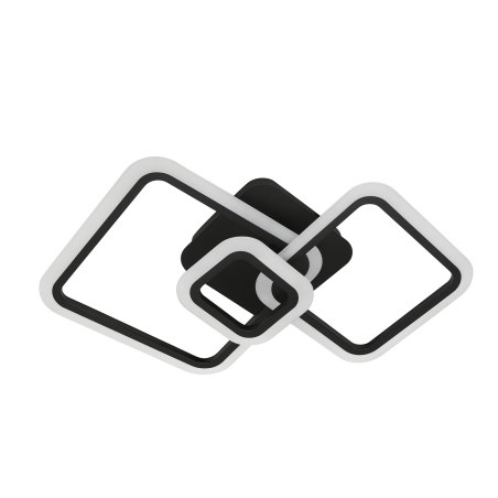 Plafon lampa LED sufitowa kwadrat metalowa AT88-3SL-Black II