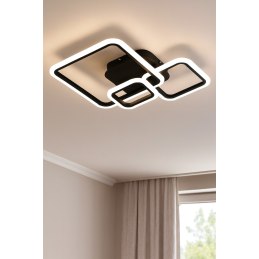 Plafon lampa LED sufitowa kwadrat metalowa AT88-3SL-Black II