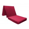 Materac składany 180x60x10 VELVET MG31 czerwony