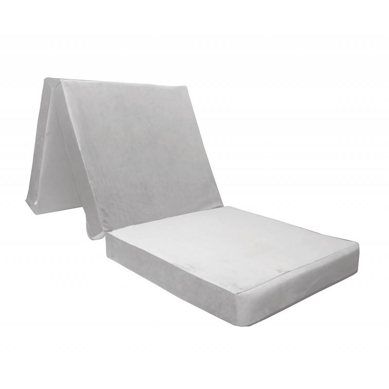 Materac składany 180x60x10 Velvet MG39 jasny szary