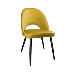 Krzesło Polo tkanina welur, nogi metalowe