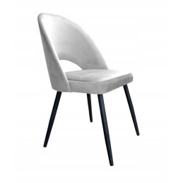 Krzesło Polo tkanina welur, nogi metalowe