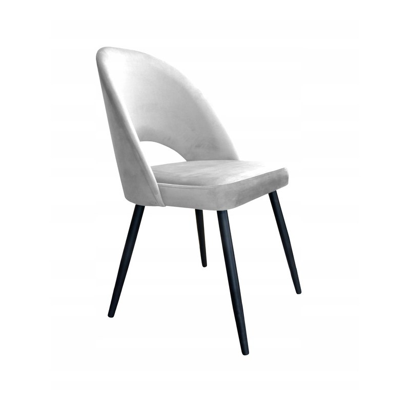 Krzesło Polo tkanina welur, nogi metalowe