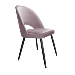 Krzesło Polo tkanina welur, nogi metalowe