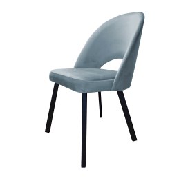 Krzesło Polo tkanina welur, nogi metalowe