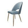Krzesło Polo tkanina welur, nogi metalowe