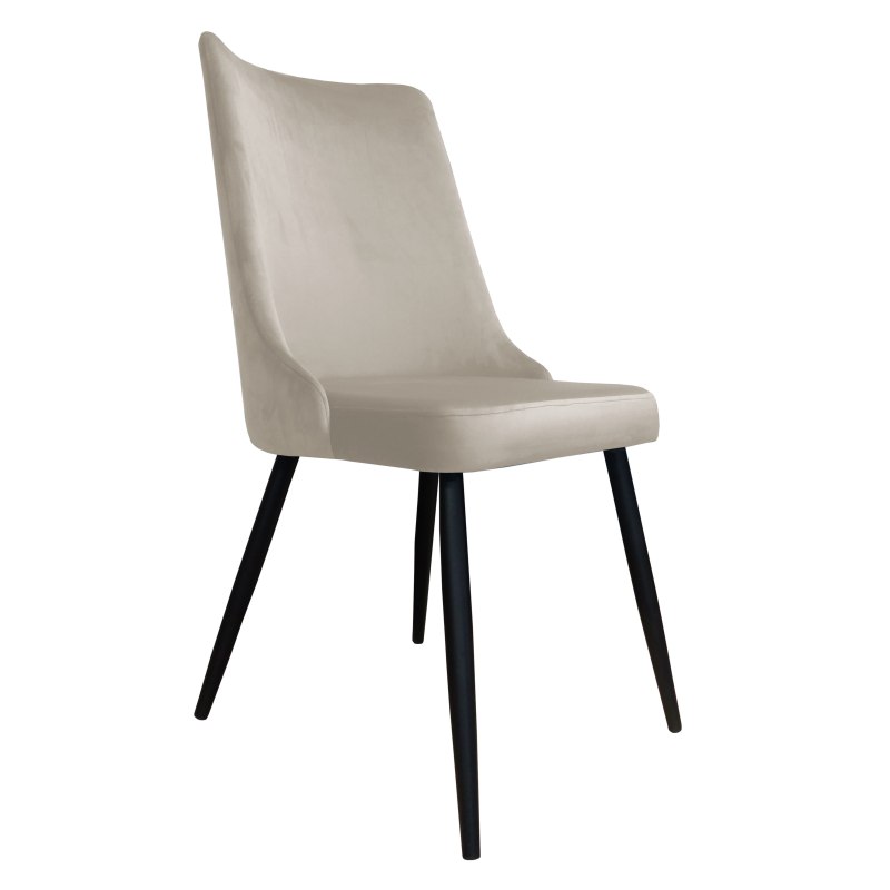 Krzesło Victor tkanina Welur noga metalowa