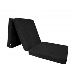 Materac składany 180x60x15 Mikrofaza czarny