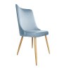 Krzesło Victor tkanina Welur noga metalowa