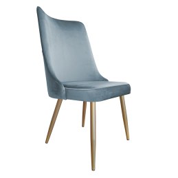 Krzesło Victor tkanina Welur noga metalowa