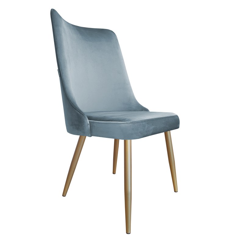 Krzesło Victor tkanina Welur noga metalowa