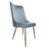 Krzesło Victor tkanina Welur noga metalowa