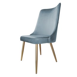 Krzesło Victor tkanina Welur noga metalowa