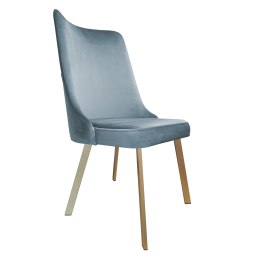 Krzesło Victor tkanina Welur noga metalowa