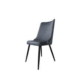 Krzesło Victor tkanina Welur noga metalowa