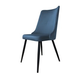 Krzesło Victor tkanina Welur noga metalowa