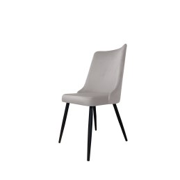 Krzesło Victor tkanina Welur noga metalowa