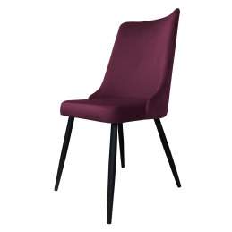 Krzesło Victor tkanina Welur noga metalowa