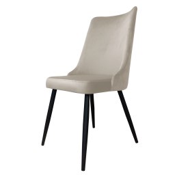 Krzesło Victor tkanina Welur noga metalowa