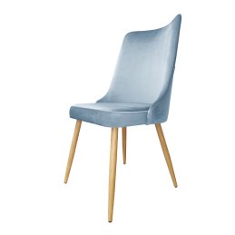 Krzesło Victor tkanina Welur noga metalowa