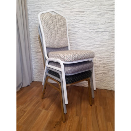 Krzesło Vega welur z metalowym stelażem