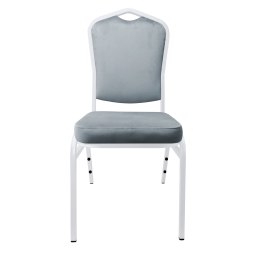 Krzesło Vega welur z metalowym stelażem