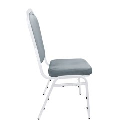 Krzesło Vega welur z metalowym stelażem