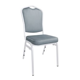 Krzesło Vega welur z metalowym stelażem