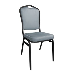 Krzesło Vega welur z metalowym stelażem