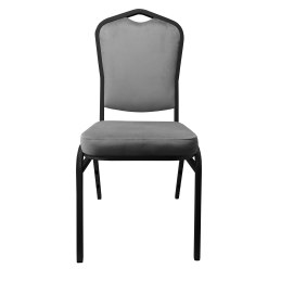 Krzesło Vega welur z metalowym stelażem