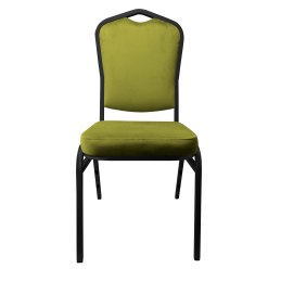 Krzesło Vega welur z metalowym stelażem