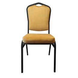 Krzesło Vega welur z metalowym stelażem