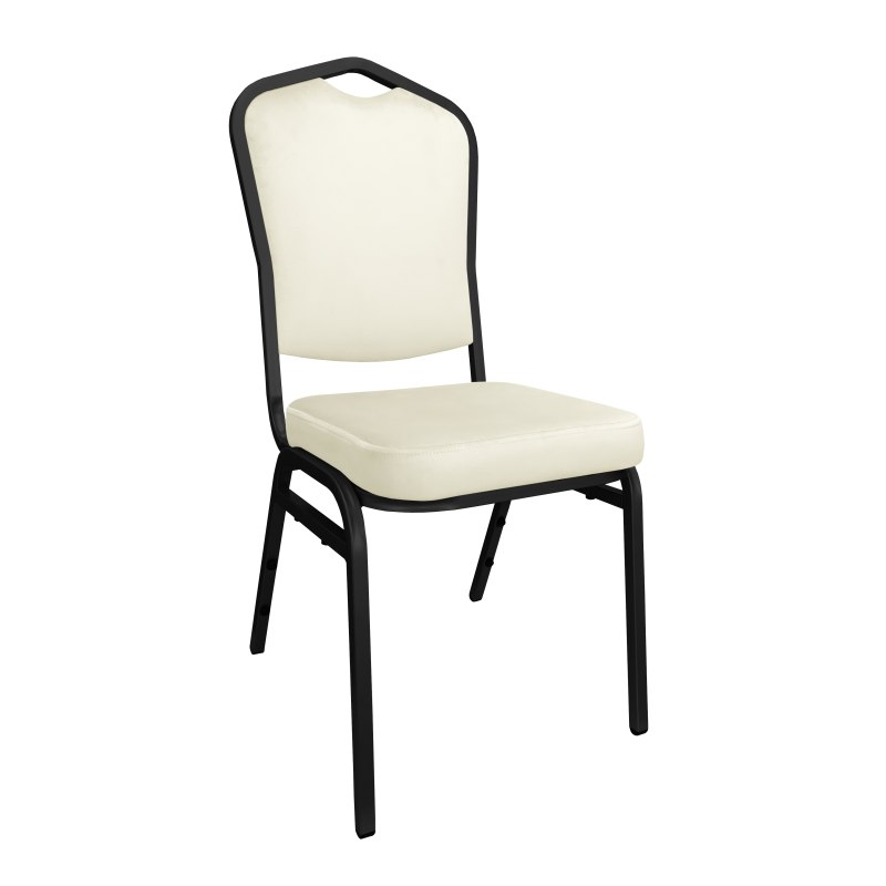 Krzesło Vega welur z metalowym stelażem