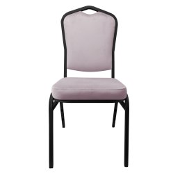 Krzesło Vega welur z metalowym stelażem