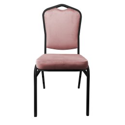 Krzesło Vega welur z metalowym stelażem